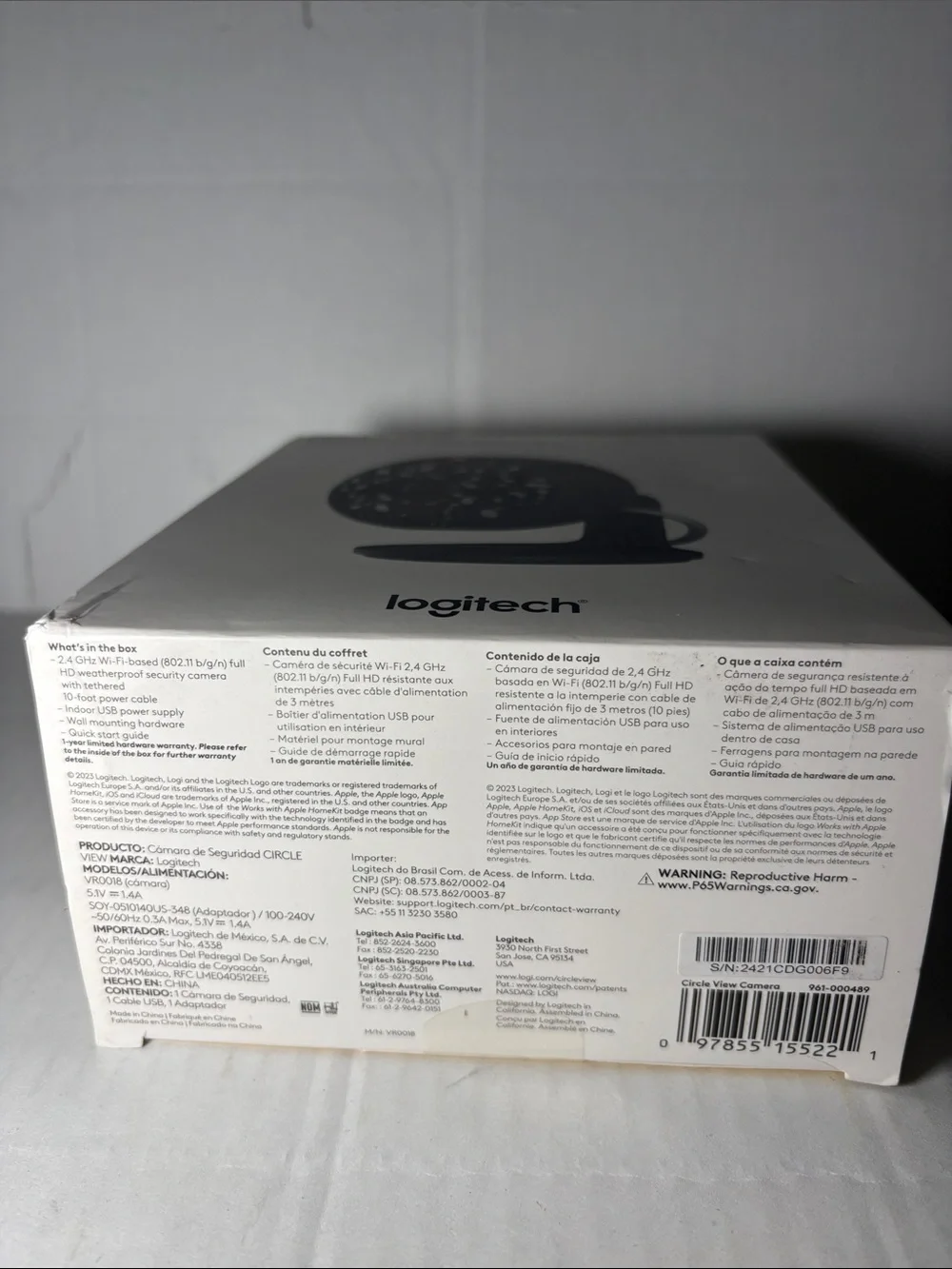 Logitech Circle View Indoor Security Camera — Black